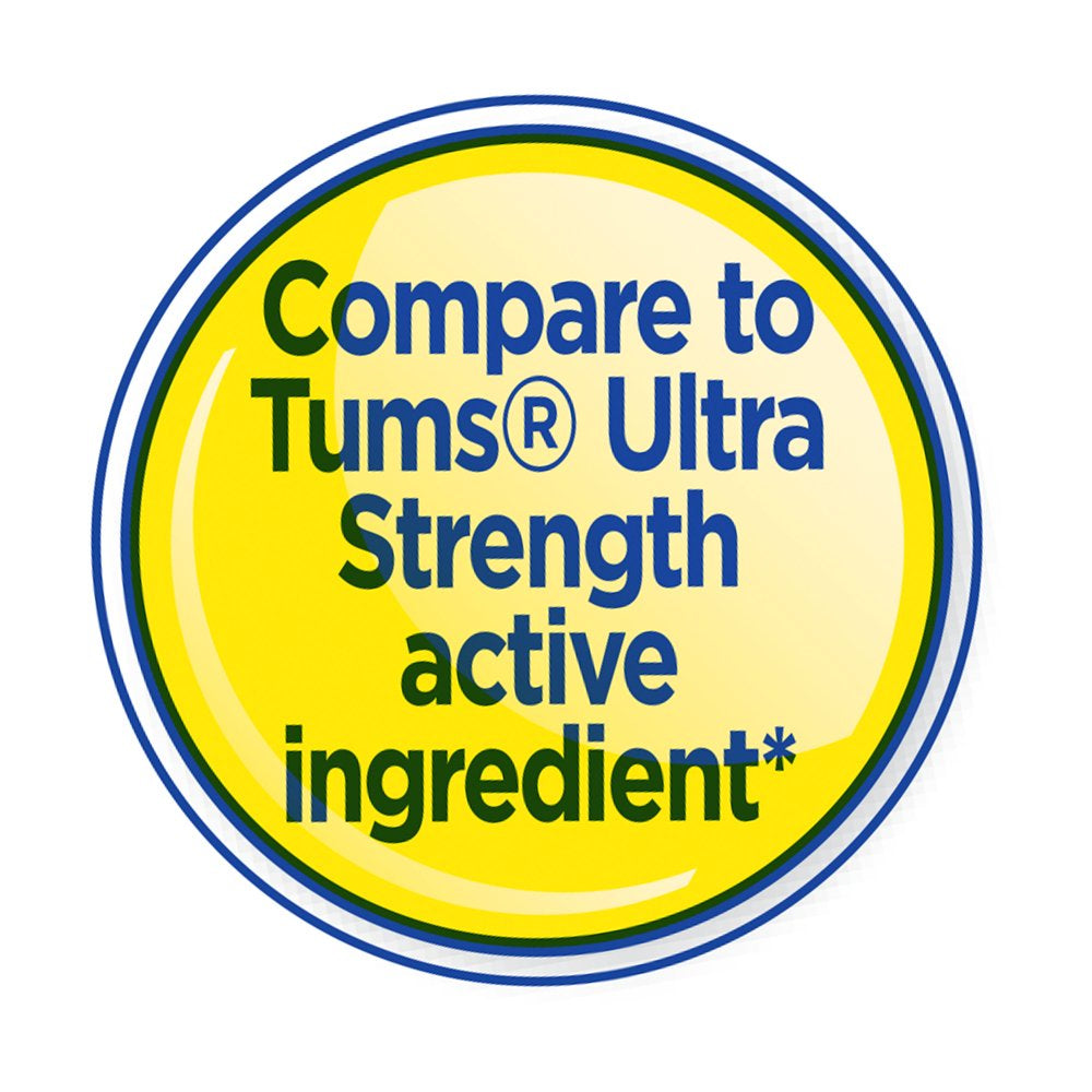 Equate Ultra Strength Antacid Tropical Fruit Chewable Tablets, 1000 Mg, 160 Count