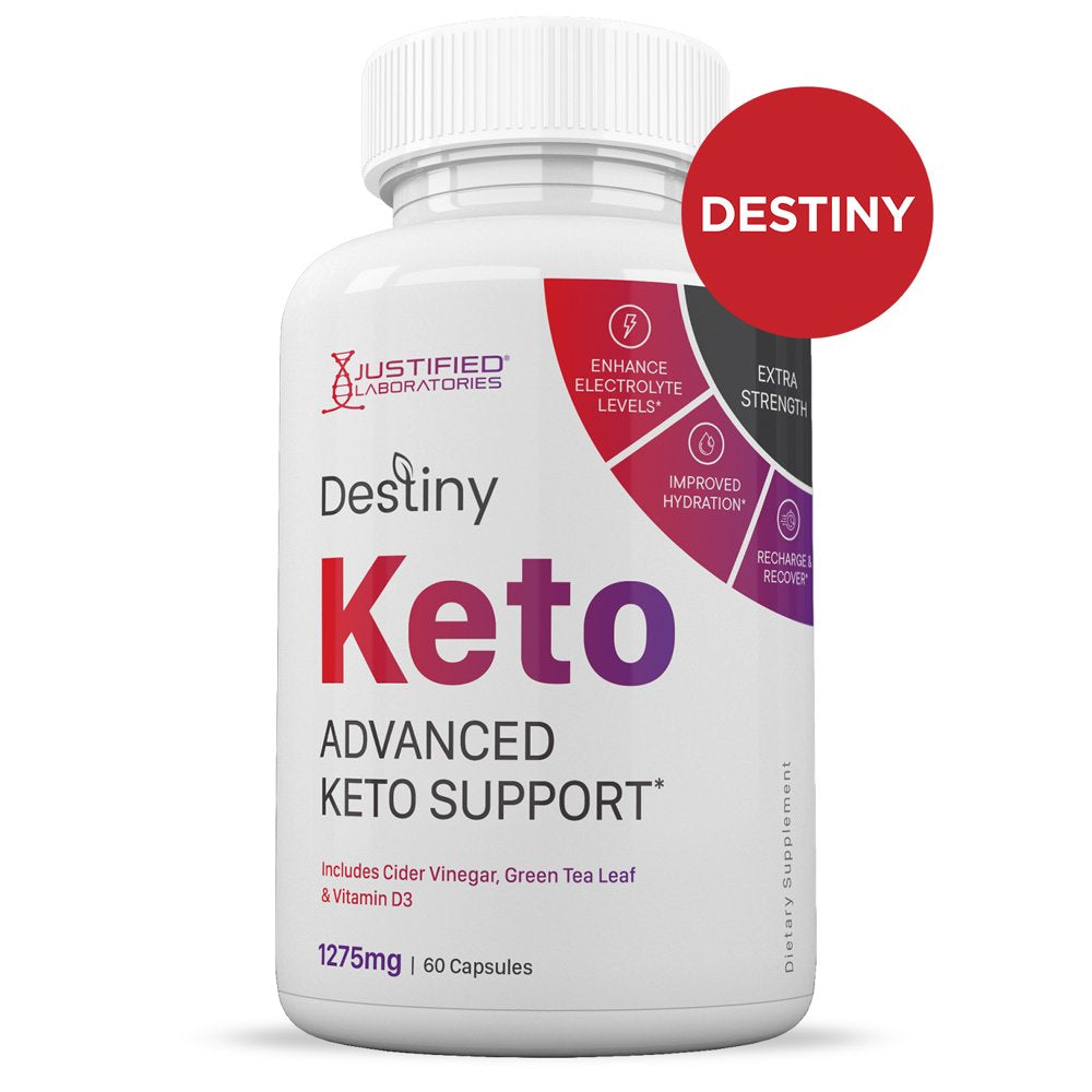 (2 Pack) Destiny Keto ACV Pills 1275Mg Alternative to Gummies Dietary Supplement 120 Capsules - Nutricity.com.au