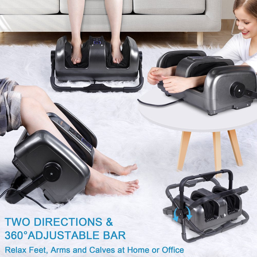 Electric Shiatsu Foot Massager Machine with Heat and Remote for Pain Relief, Kneading and Rolling Leg and Calf Circulation Massage for Plantar Fasciitis and Neuropathy, Gifts for Mother Women Men