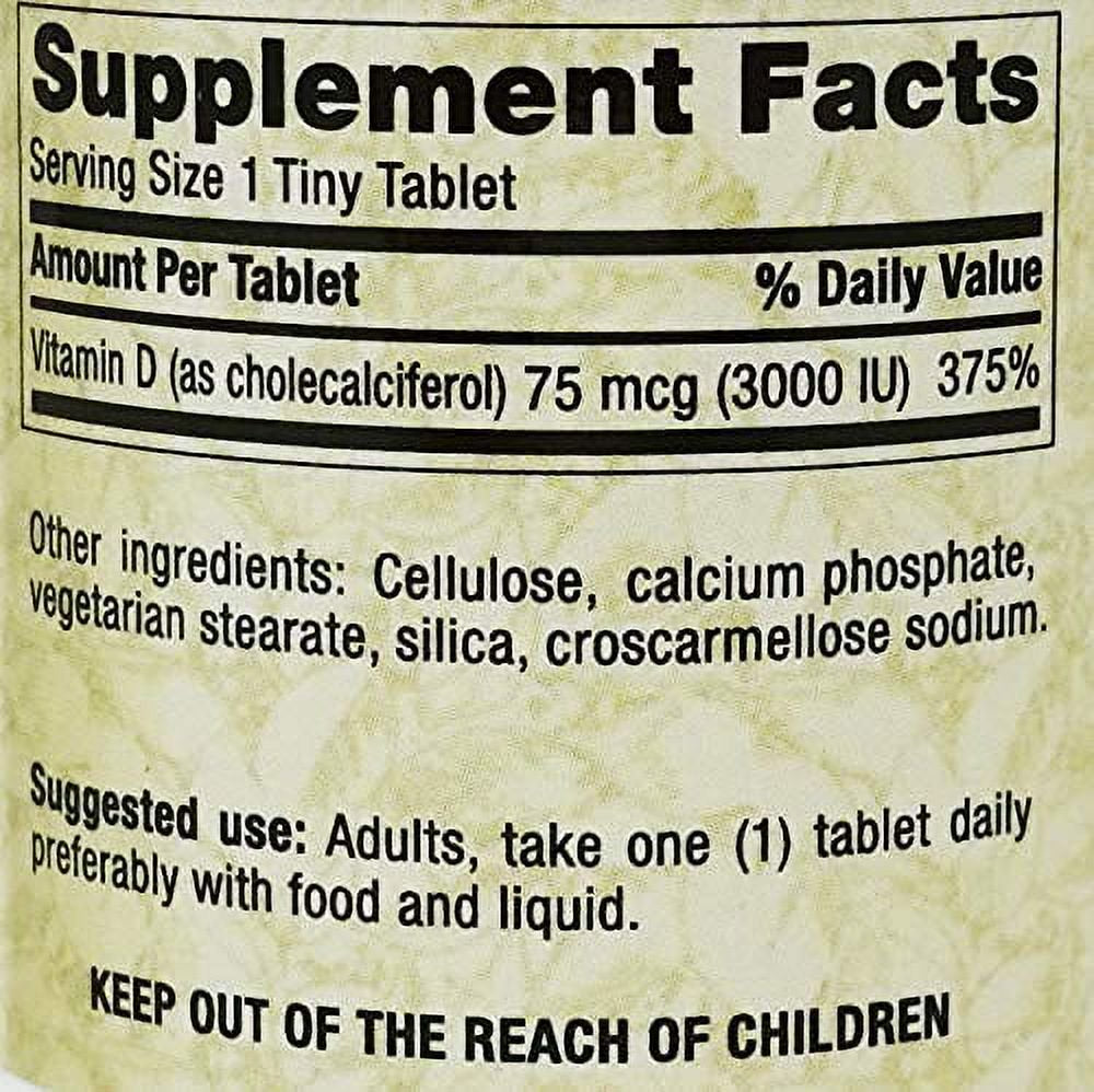 Freeda Kosher Vitamin D3 3000 IU - 250 Tablets