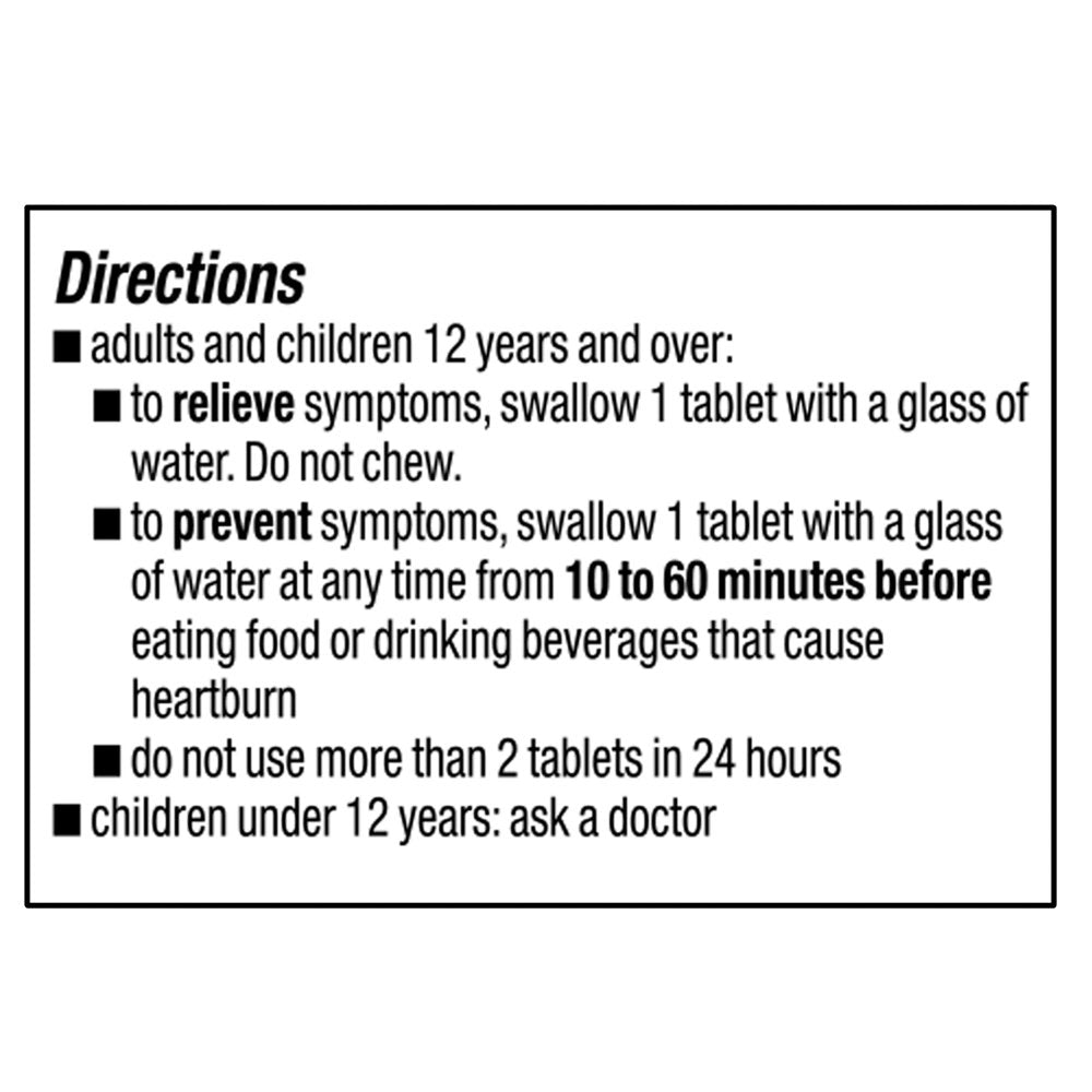 Equate Maximum Strength Famotidine Tablets, 20 Mg, Acid Reducer, 100 Count