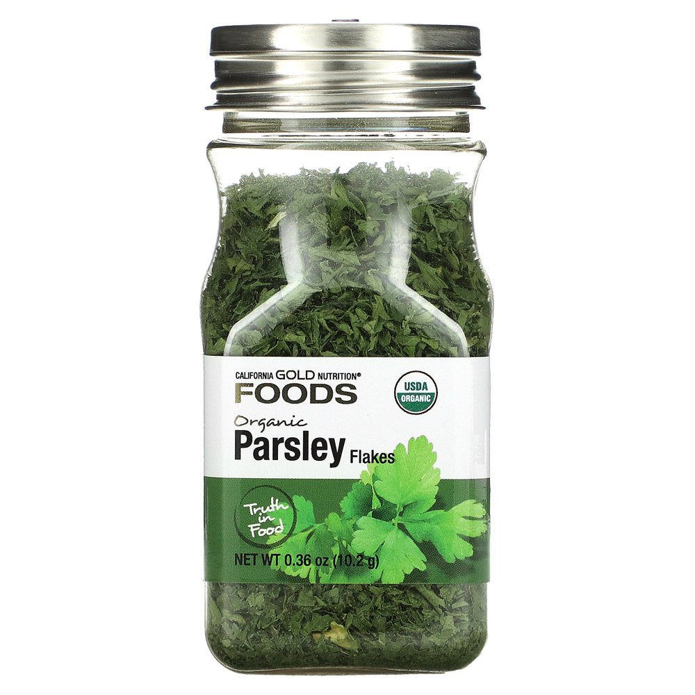 California Gold Nutrition, FOODS - Organic Parsley, 0.36 Oz Pack of 3