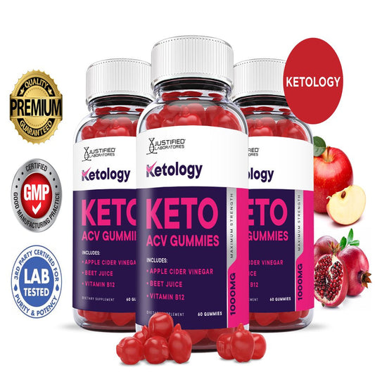 (3 Pack) Ketology Keto ACV Gummies 1000MG Dietary Supplement 180 Gummys - Nutricity.com.au