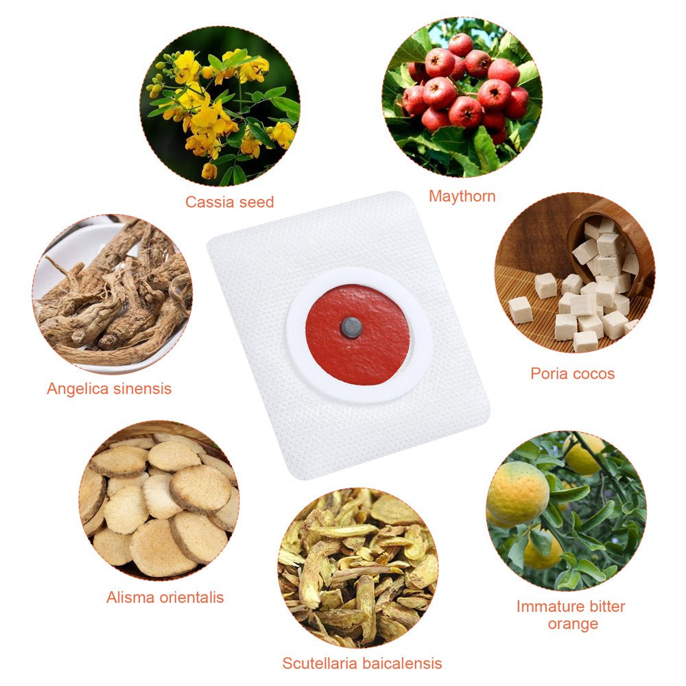 Gecheer 30Pcs Slim Patch Navel Sticker - Burning for Losing Weight Abdomen Slimming Patch Paste Belly Waist