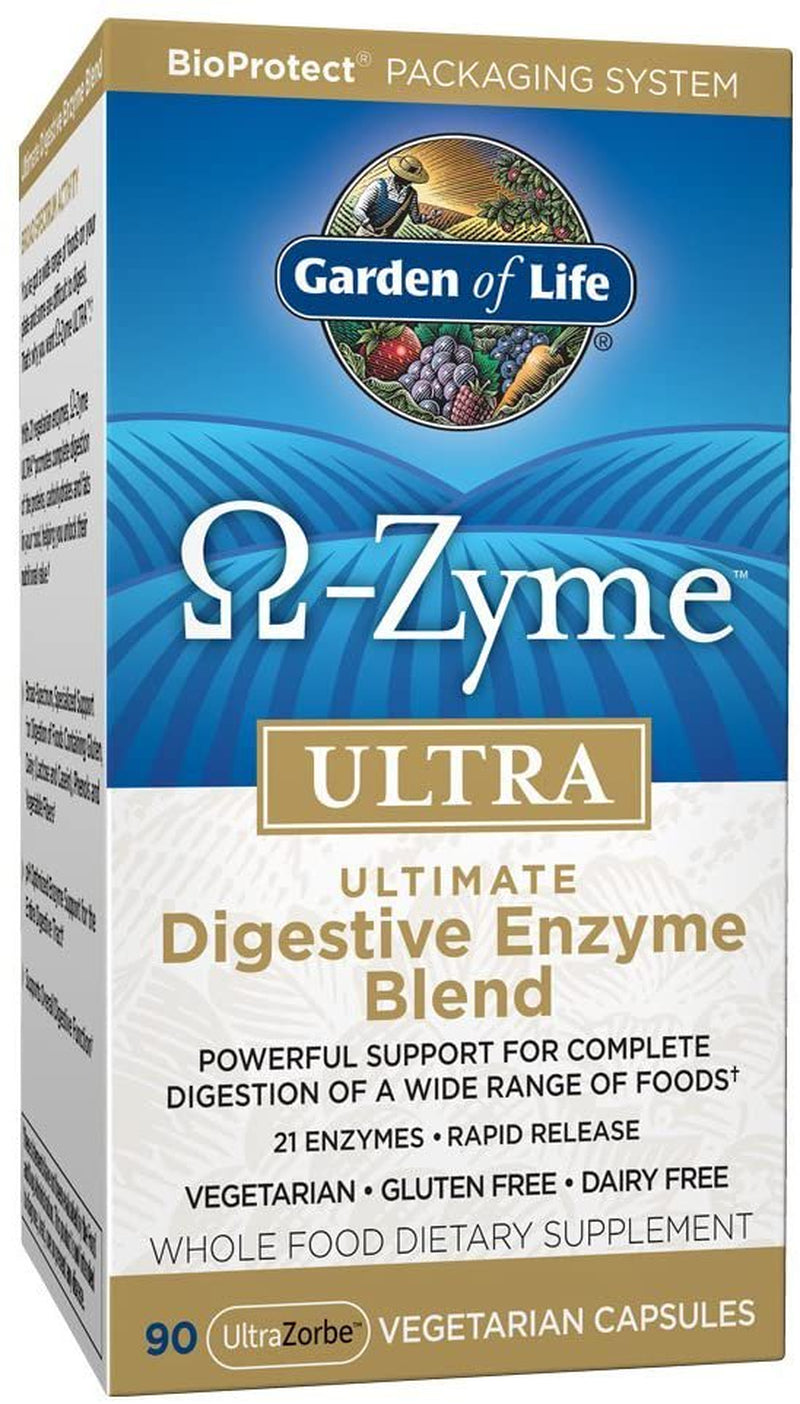 Garden of Life O-Zyme Ultra Ultimate Digestive Enzyme Blend Digestive Aids 90 Ct. Tablets