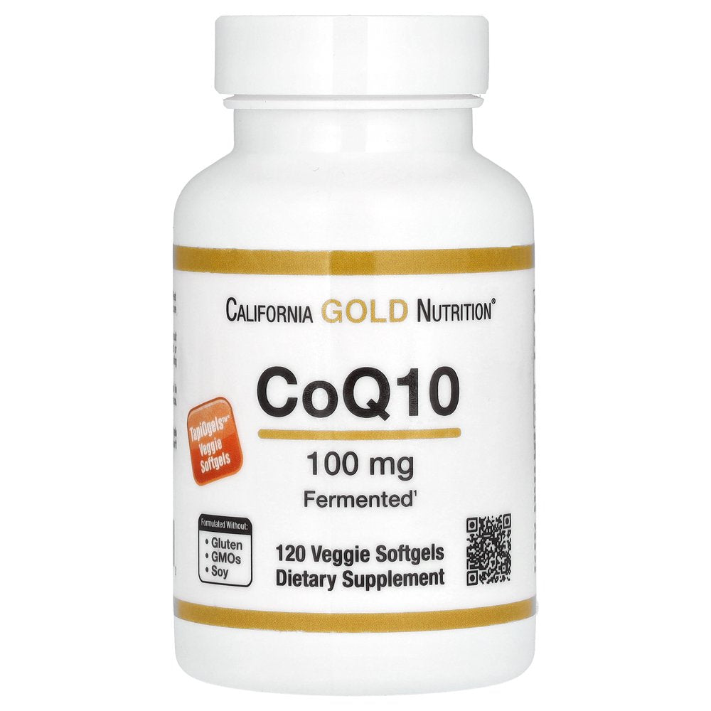 Coq10 100 Mg, Coenzyme Q10 Ubiquinone USP, Supports Mitochondrial Function*, 120 Veggie Softgels