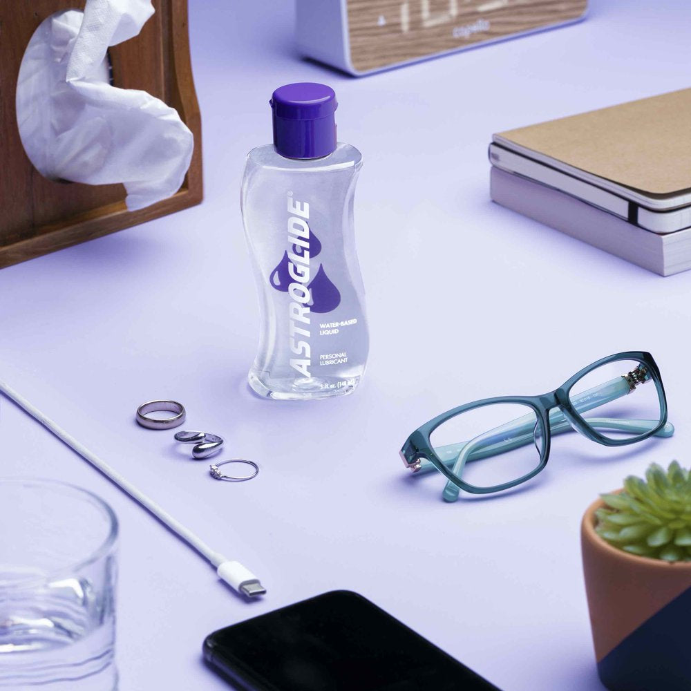 Astroglide Liquid, Water Based Personal Lubricant, Condom Compatible Lube, 5 Oz