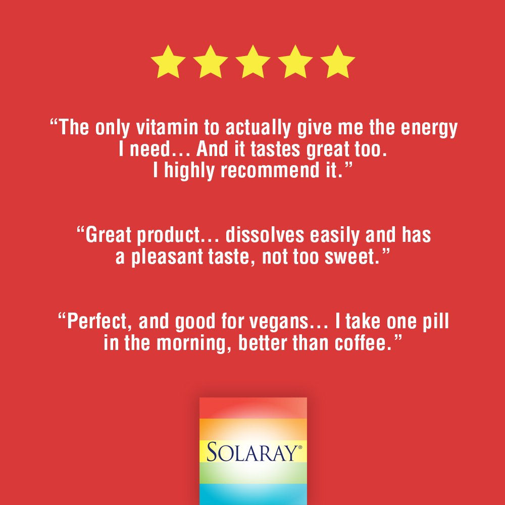 Solaray Vitamin B-12 5000Mcg Lozenges | Natural Cherry Flavor | Healthy Energy & Nerve Function Support | 30Ct