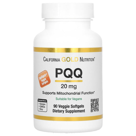 California Gold Nutrition PQQ, 20 Mg, 90 Veggie Softgels