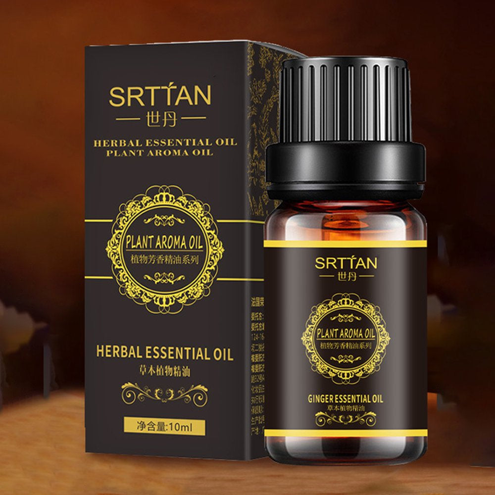 AURORA TRADE 10Ml Slimming Essential Oil Quick to Absorb Fat Burning Natural Extract Belly Drainage Ginger Relax Massager Liquid for Women