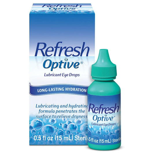 Refresh Optive Lubricant Eye Drops Preserved Tears, 15 Ml