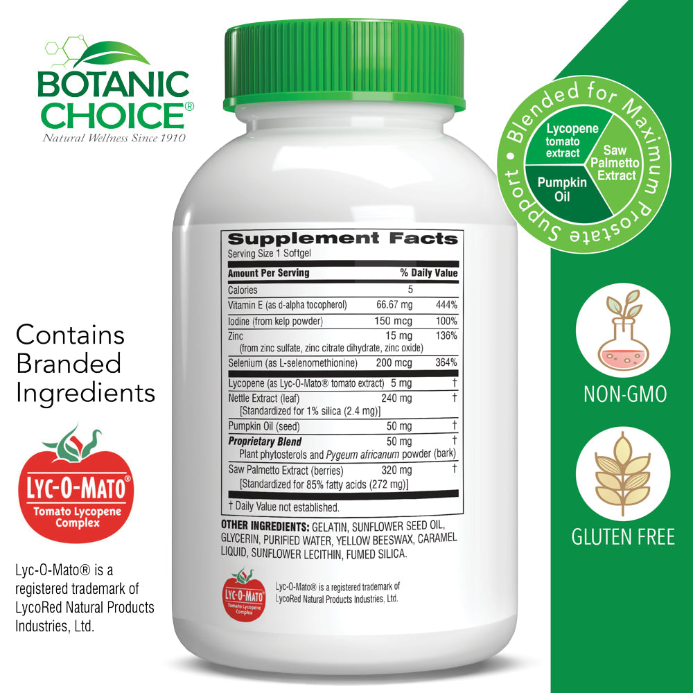 Botanic Choice Prostate 9 Complex Prostate Dietary Supplement, 30 Liquid Capsules