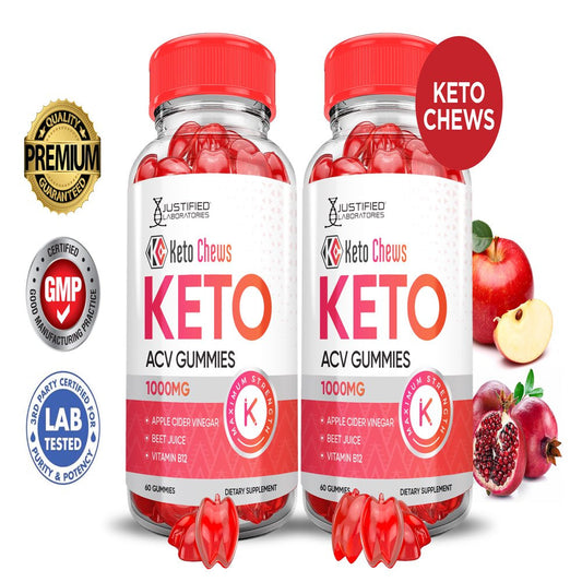 (2 Pack) Keto Chews ACV Gummies 1000MG Dietary Supplement 120 Gummys - Nutricity.com.au