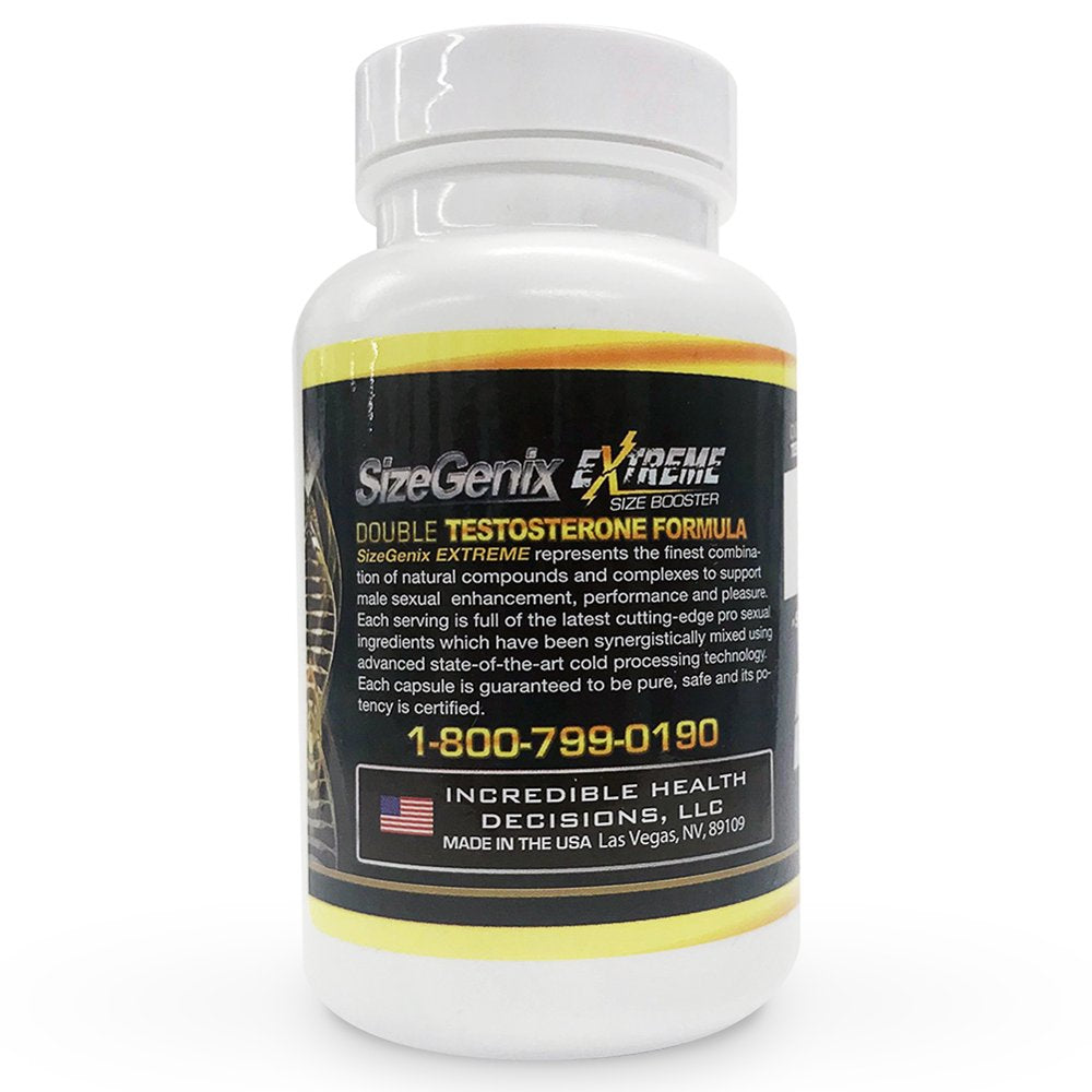 Sizegenix Extreme Booster Dietary Supplement 1024 Mg - 1 Month Supply