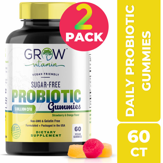 (2PACK) Digestive Advantage Daily Probiotic Gummies, Natural Fruit Flavors - 5 Billion CFU, Sugar-Free, Digestive Health & Immunity - Helps with Constipation, Bloating, Detox, Leaky Gut & Gas Relief - Nutricity.com.au