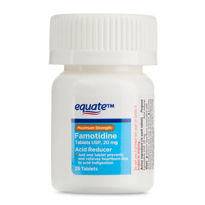 Equate Maximum Strength Acid Reducer Tablets, 20 Mg, 25 Count