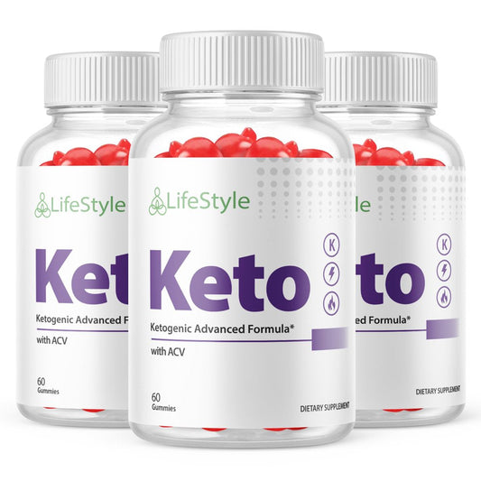(3 Pack) Lifestyle Keto ACV Gummies - Supplement for Weight Loss - Energy & Focus Boosting Dietary Supplements for Weight Management & Metabolism - Fat Burn - 180 Gummies - Nutricity.com.au