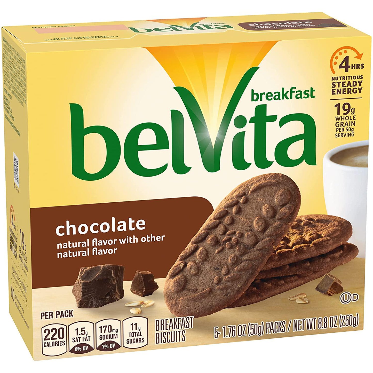 belVita Chocolate Breakfast Biscuits, (Pack of 5)