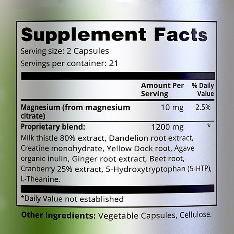Epic Organic 7 Day THC Detox Cleanse, Fast Acting, Full Body Detoxifying Strength,Urinary Tract Cleanse, Bladder Function and Digestive System Cleanse, Liver Detox (42 Capsules)