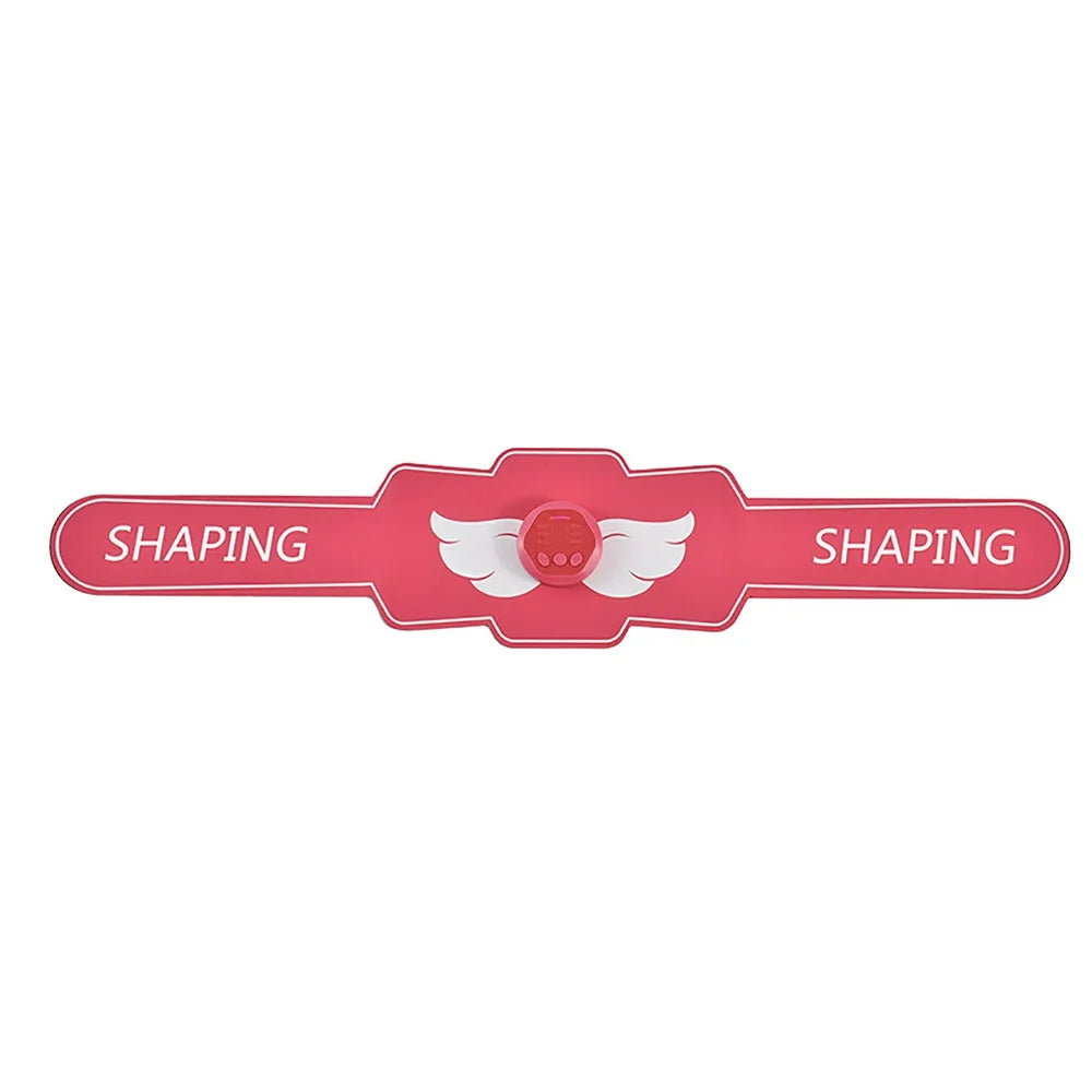 Beauty Clearance under $15 Usb Rechargeable Weight Loss Belt Abdominal Abdominal Massager Portable Weight Loss Machine Pink