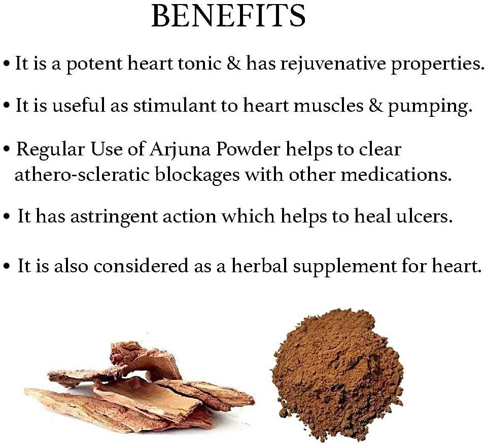 bixa BOTANICAL Arjuna Powder - 200G (7 Oz) (Terminalia Arjuna), Potent Heart Tonic and Rejuvenative | Helps To Heal Ulcers | Herbal Supplement For Heart Health.