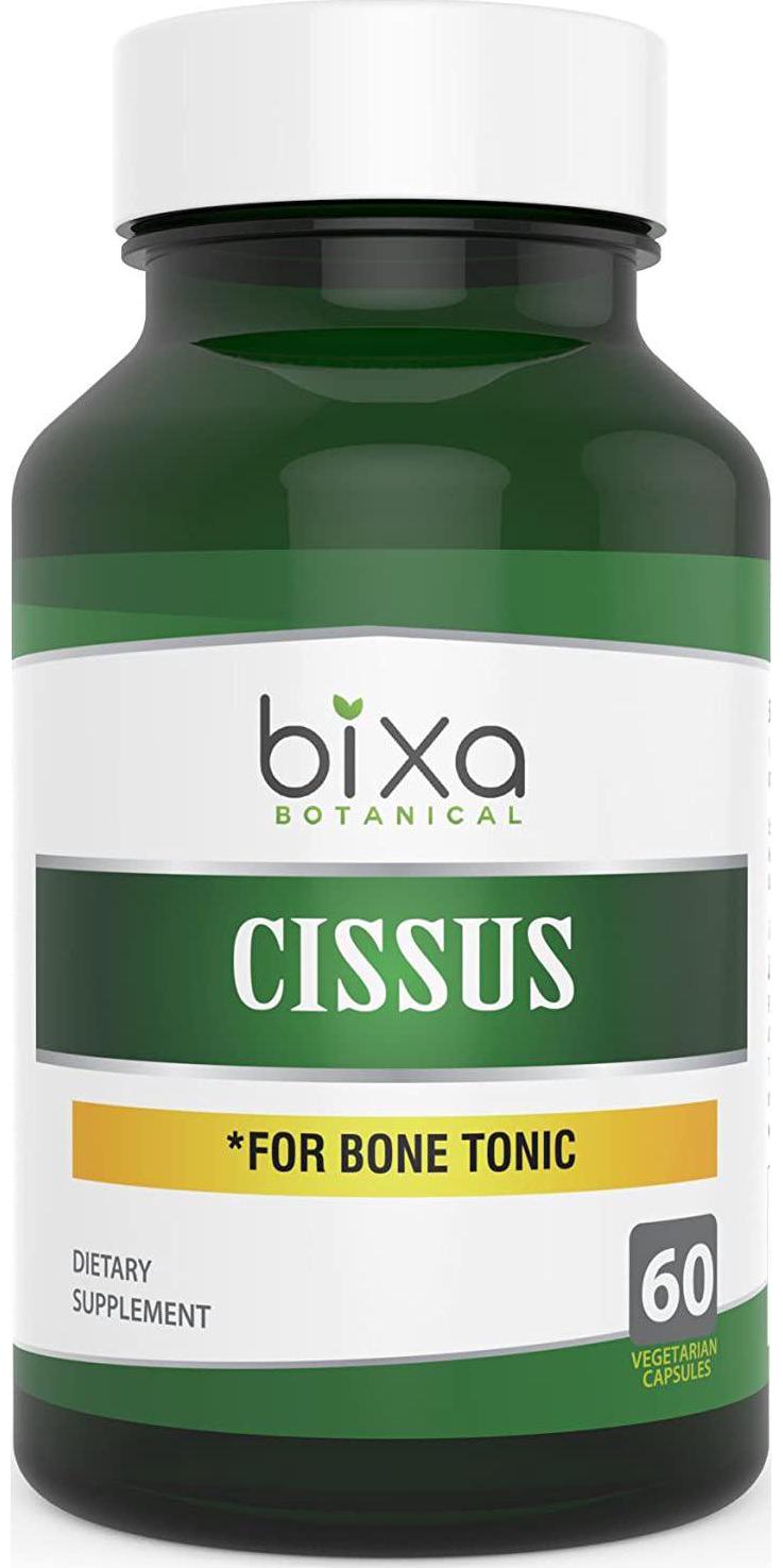 bixa BOTANICAL Cissus Extract Ayurvedic Herb For Bone Tonic, Herbal Supplement ,Veg Capsules 60 Count (450Mg)