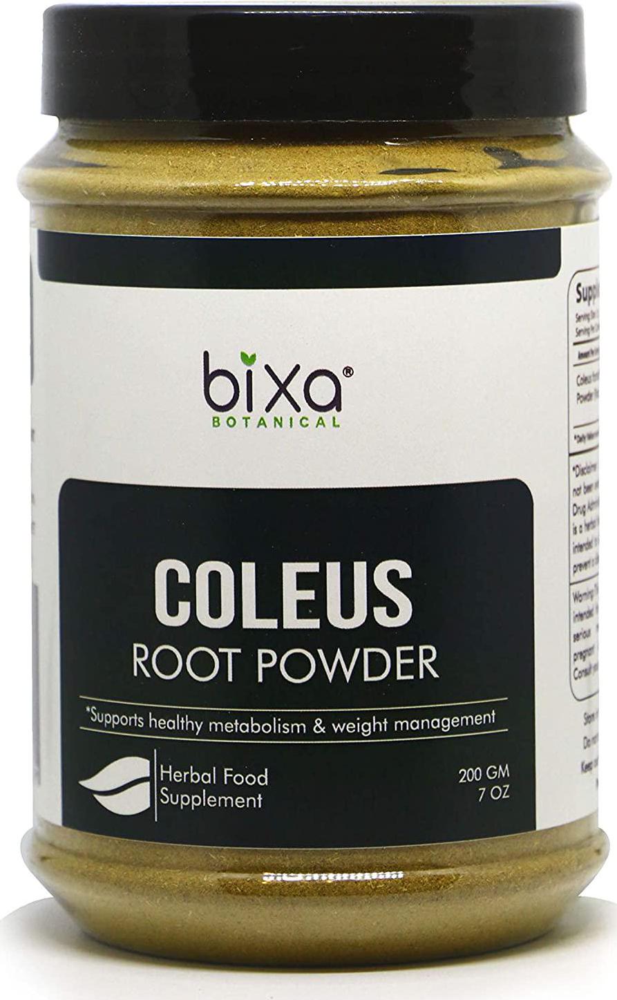 bixa BOTANICAL Coleus Root Powder (Coleus Forskohlii), Supports Healthy Metabolism and Weight Management - 7 Oz (200G)