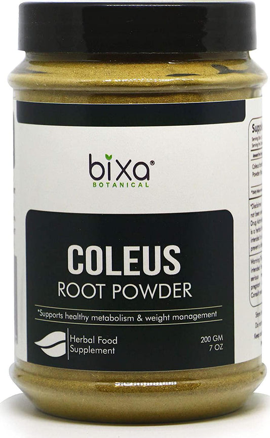 bixa BOTANICAL Coleus Root Powder (Coleus Forskohlii), Supports Healthy Metabolism and Weight Management - 7 Oz (200G)