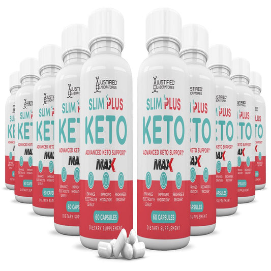 (10 Pack) Slim plus Keto ACV MAX Pills 1675Mg Alternative to Gummies Dietary Supplement 600 Capsules - Nutricity.com.au