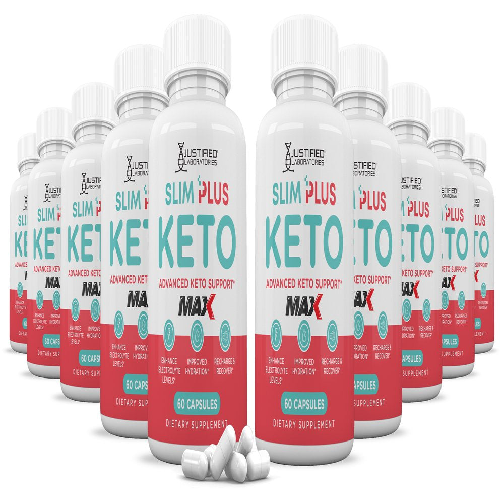 (10 Pack) Slim plus Keto ACV MAX Pills 1675Mg Alternative to Gummies Dietary Supplement 600 Capsules - Nutricity.com.au