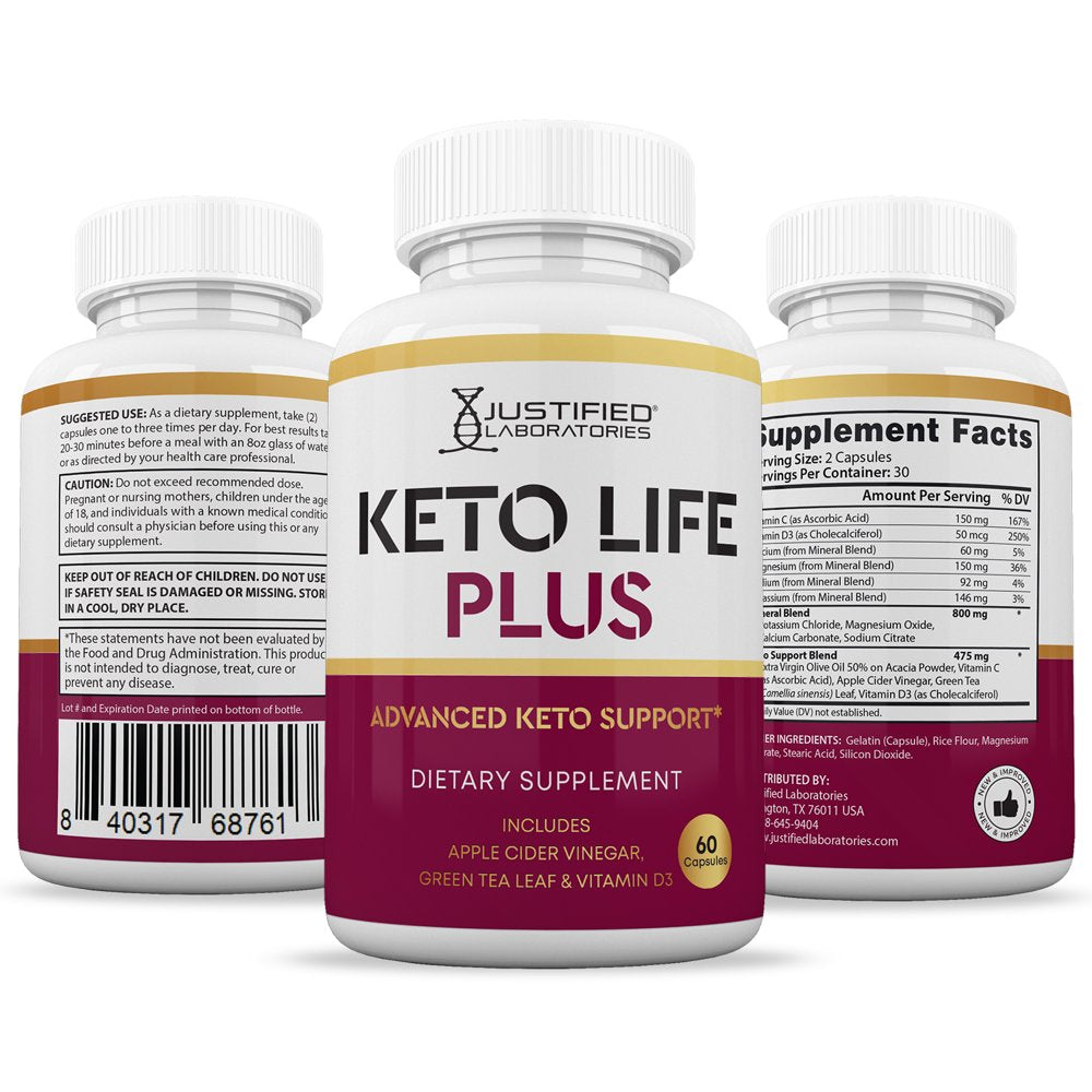 (3 Pack) Keto Life plus Keto ACV Pills 1275Mg Dietary Supplement 180 Capsules - Nutricity.com.au