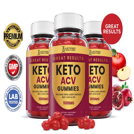 (3 Pack) Great Results Keto ACV Gummies 1000MG Dietary Supplement 180 Gummys - Nutricity.com.au