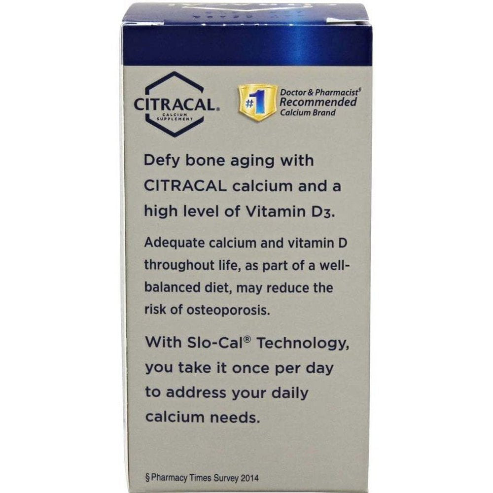 Citracal Slow Release W/ Vitamin D3 1200 Calcium Absorbtion 80 Ct, 3-Pack