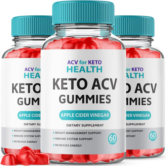 (3 Pack) ACV for Keto Health Gummies for Weight Loss - Advanced Ketogenic Fat Burner, Appetite Suppressant, Boost Energy & Metabolism - 180 Gummies - Nutricity.com.au