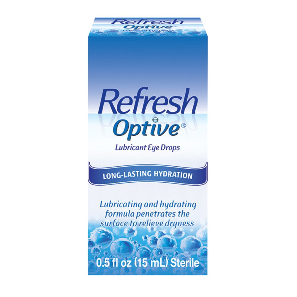 Refresh Optive Lubricant Eye Drops Preserved Tears, 15 Ml