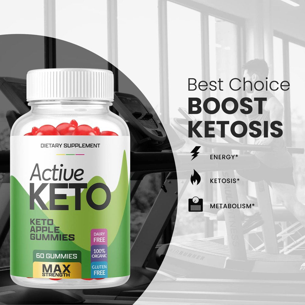 (1 Pack) Active Keto ACV Gummies - Supplement for Weight Loss - Energy & Focus Boosting Dietary Supplements for Weight Management & Metabolism - Fat Burn - 60 Gummies