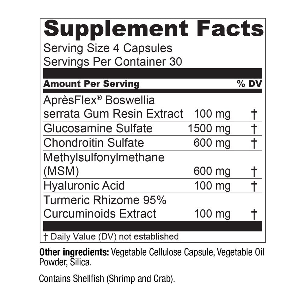 Live Conscious Movewell Glucosamine Chondroitin with MSM, 600Mg, 30 Servings