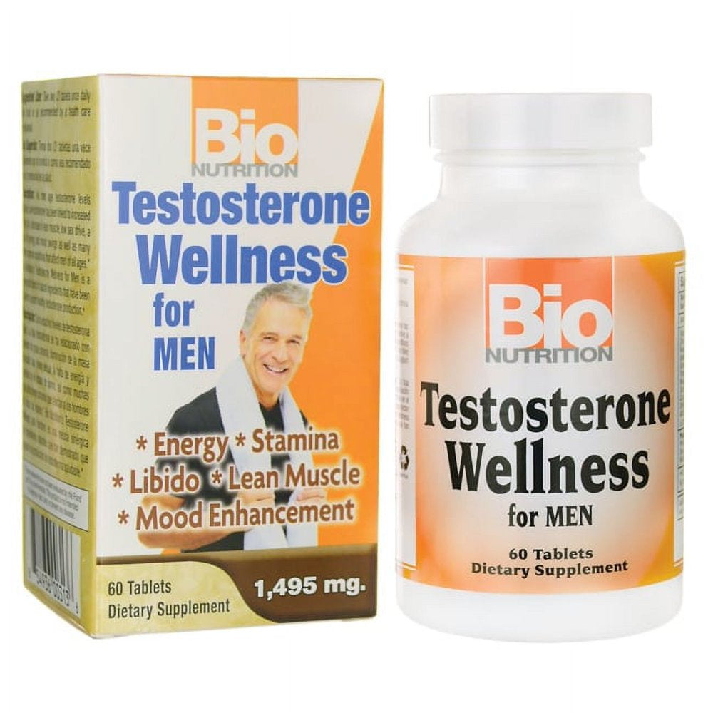 Bio Nutrition Testosterone Wellness for Men 60 Tabs