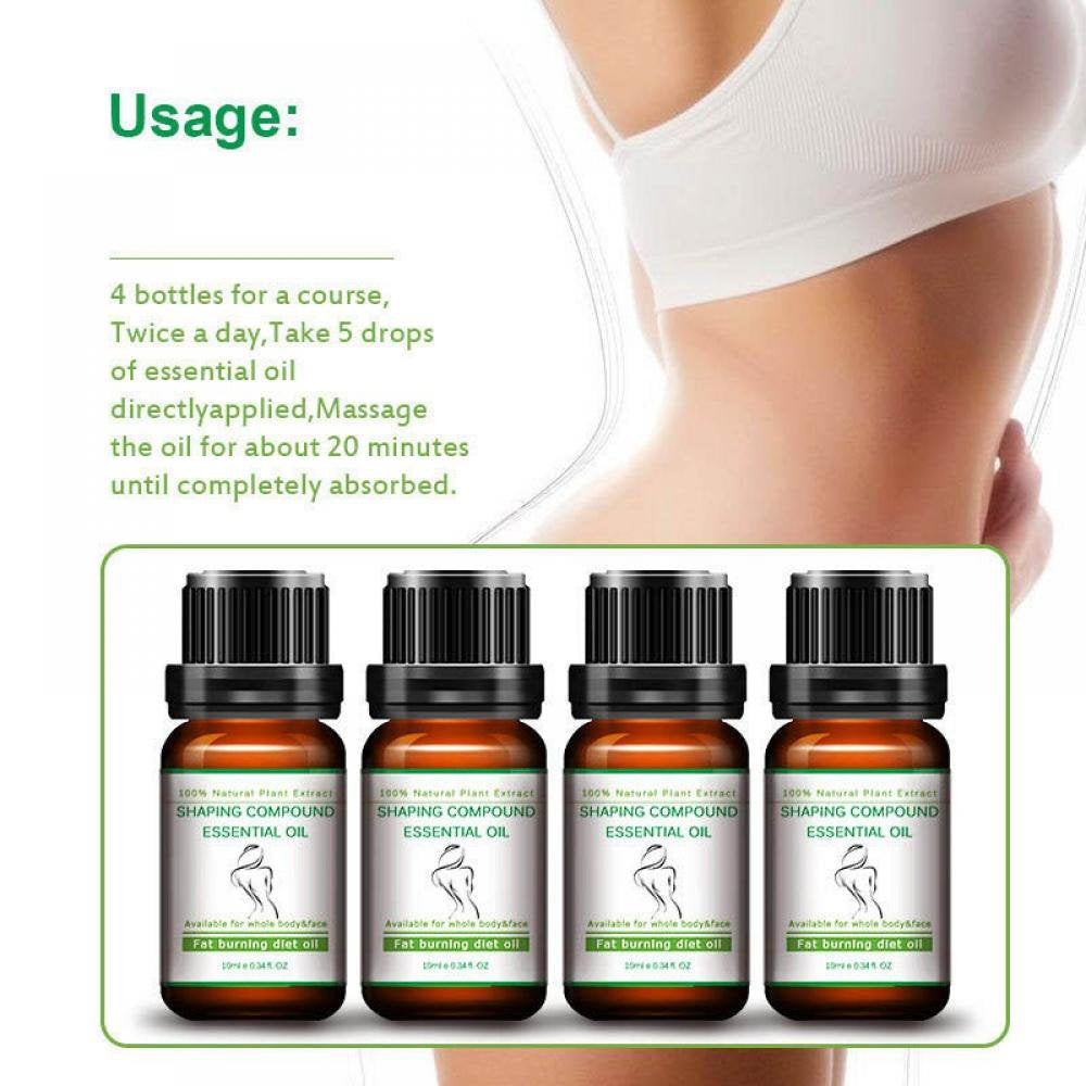 Cellulite Cream New Slimming Body and Firming Essential Oil Fat Burning Powerful Diet Effect Slimming Weight Loss Leg Fat Burner 10 Ml