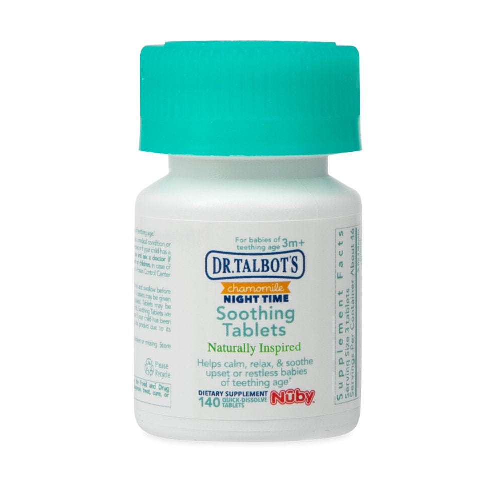 Dr. Talbot'S Chamomile Night Time Soothing Tablets for Teething Infants, Proprietary Blend140 Count
