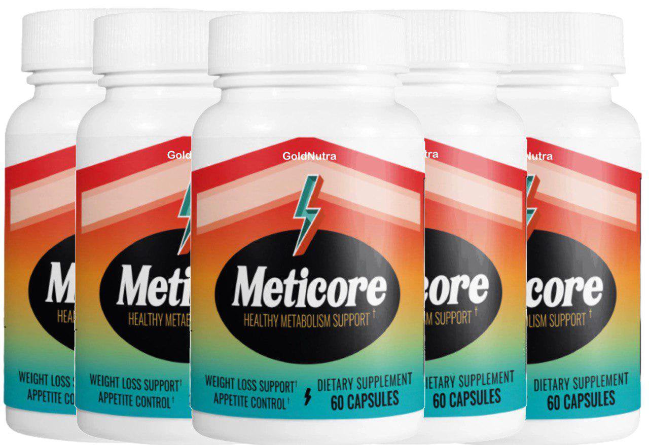 (5 Pack) Meticore Metabolism Pills for Weight Management, Ketogenic Supplement