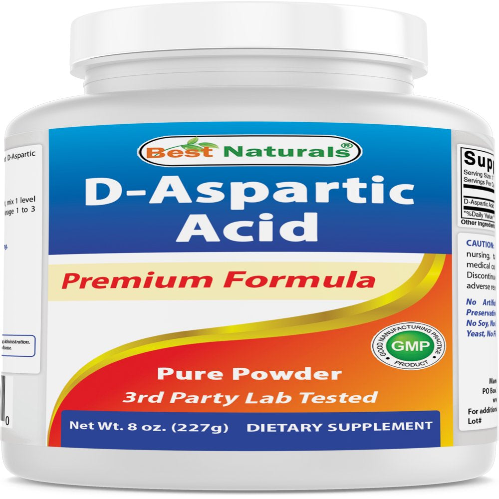 Best Naturals D-Aspartic Acid Pure 8 Oz Powder | Testosterone Booster