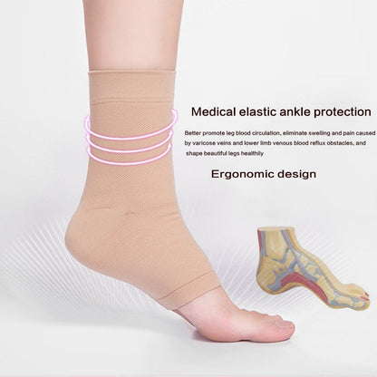 Ankle Compression Sleeve Open Toe Compression Socks for Swelling Plantar Fasciitis Sprain Neuropathy Foot Brace Support