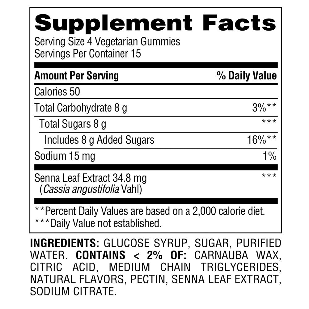 Equate Laxative Gummies Dietary Supplement for Occasional Constipation, Mixed Berry, 60 Count