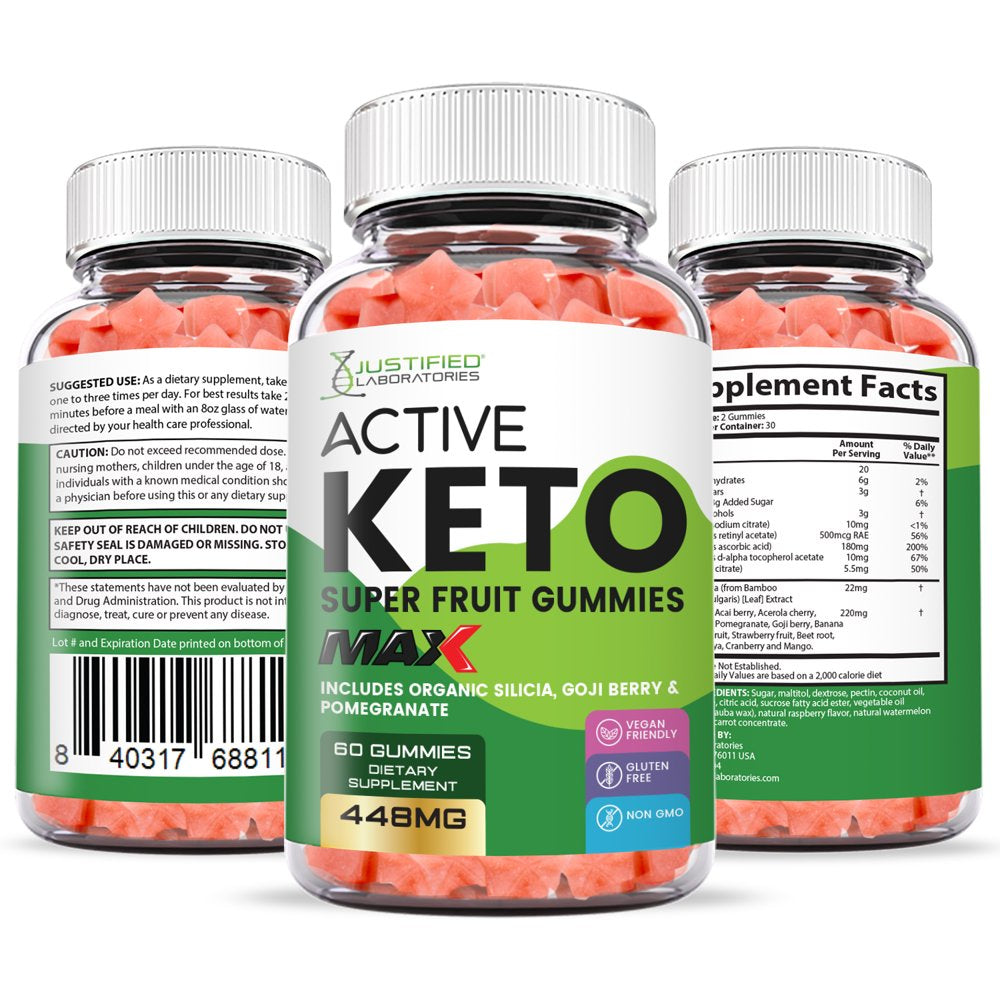 (3 Pack) Active Keto Max Gummies Dietary Supplement 180 Gummys - Nutricity.com.au