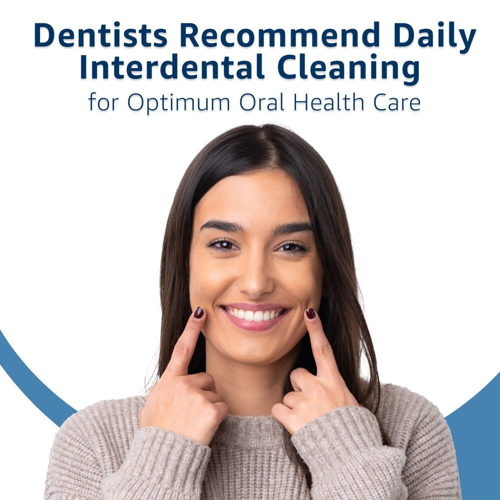 Equate Easebetween Super Soft Interdental Picks, Value Pack with Convenient Travel Case, Flexible Bristles, Standard Teeth Spacing, 50 Count