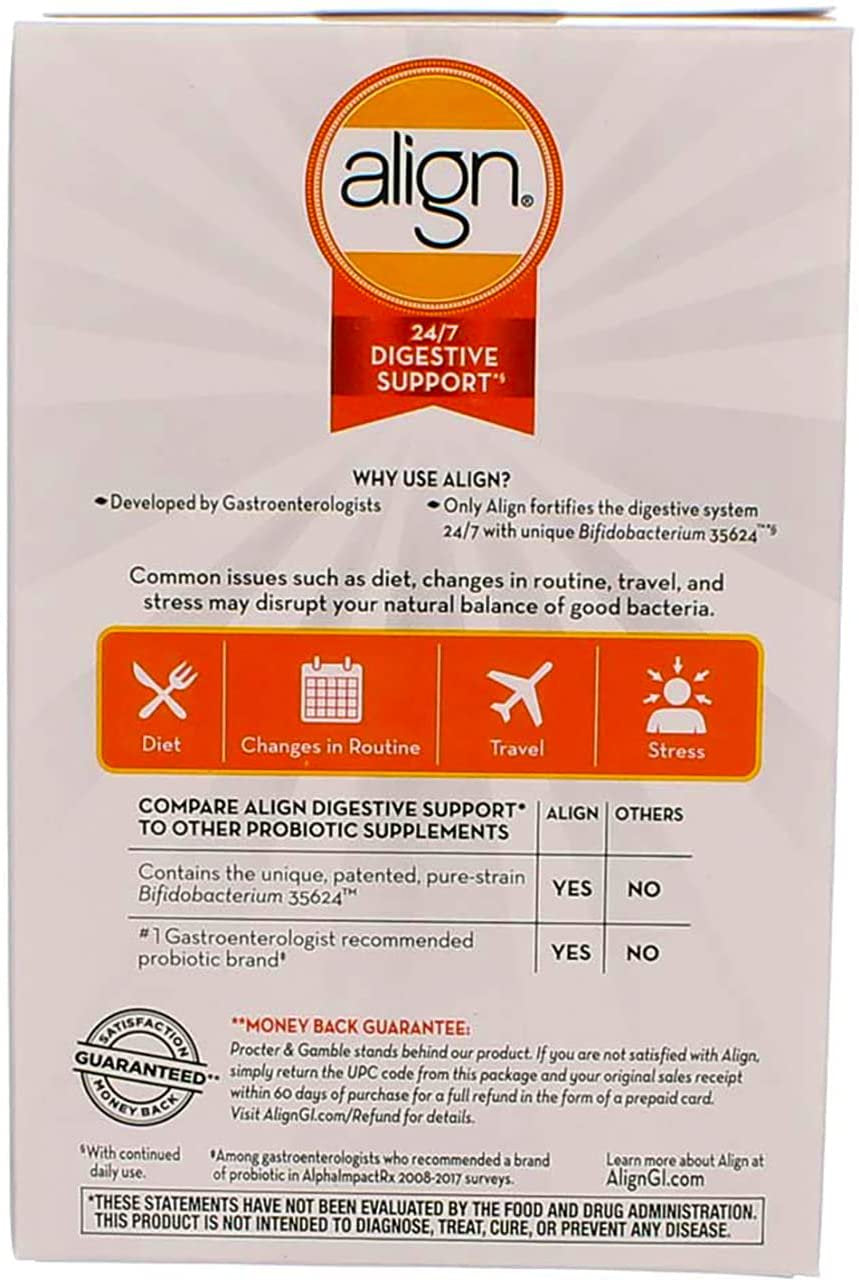Align Probiotic Supplement 24/7 Digestive Support, 28 Capsules (Pack of 3)
