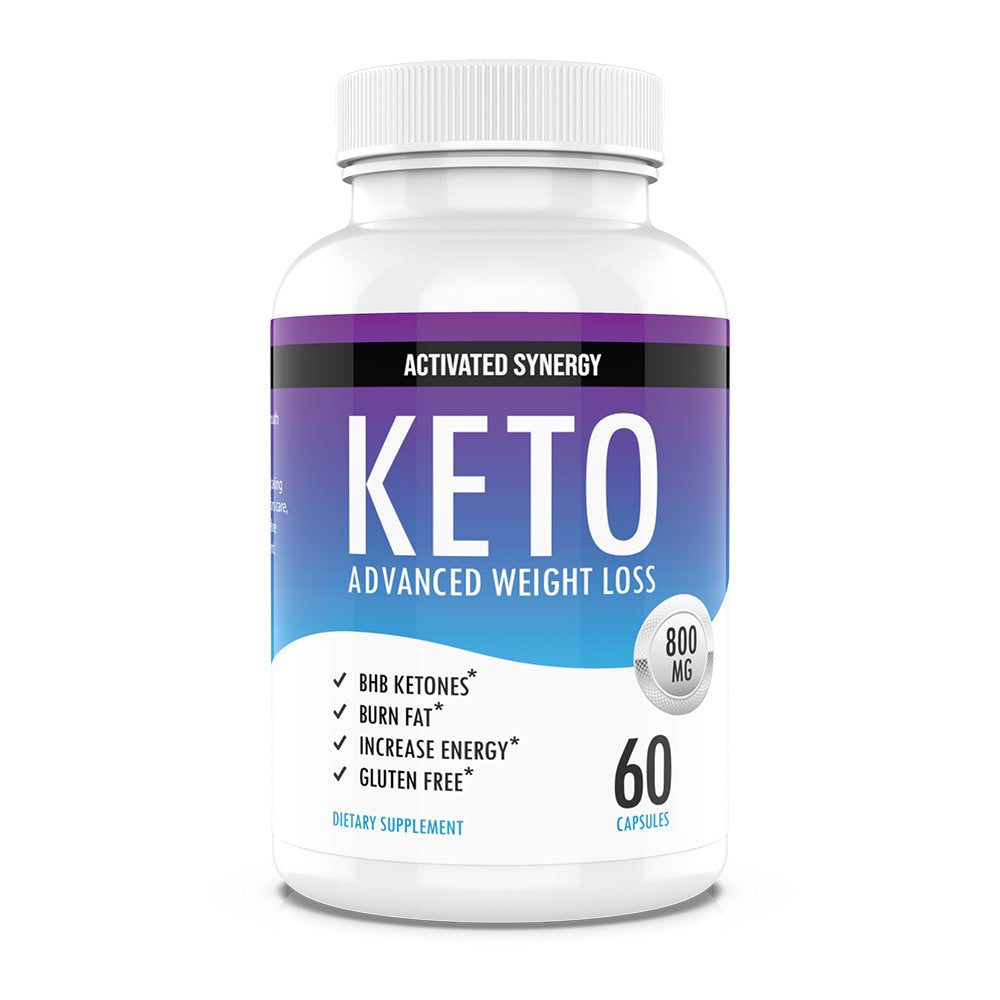 Keto Diet Pills Activated Synergy Ketosis Boost Energy & Focus Manage Cravings Support Metabolism - Keto BHB Supplement for Women and Men - 90 Day Supply - 180 Capsules