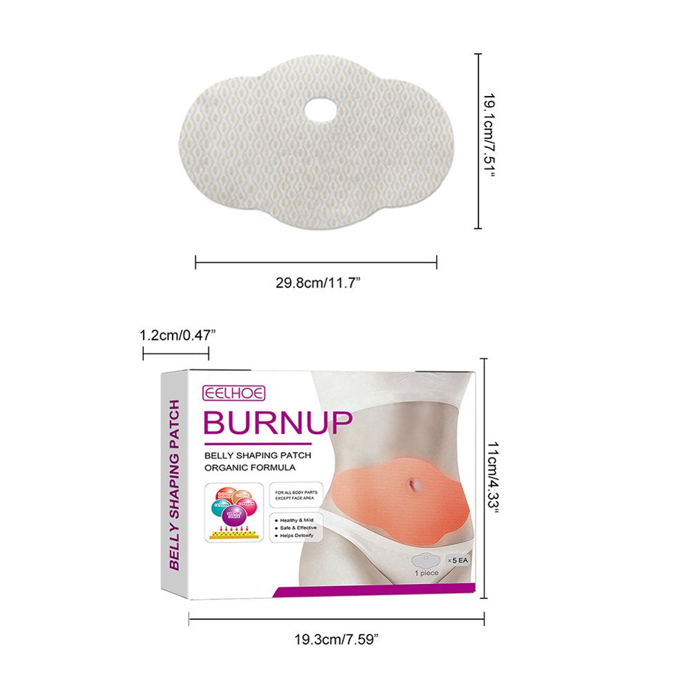 5Pcs/Box Slimming Patches Firming and Shaping Contouring Patch Belly Lifting Stickers Fat Burning Body Wrap Belly Slim Plaster