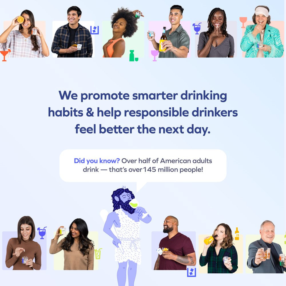 Cheers Restore: After-Drinking Aid + Liver Support, 1000+Mg DHM & 450Mg Cysteine, 12 Doses